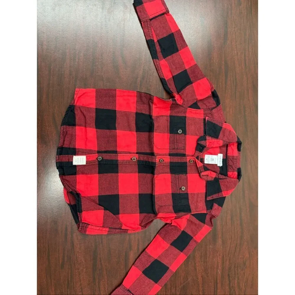 Carter’s Plaid Button Down Shirt Boys Size 3T